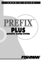 Fender Fishman-Prefix-Plus - Owners Manual 
